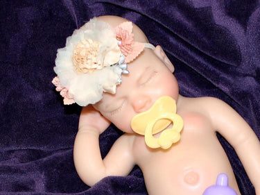 Silicone Baby Doll Full Body Reborn Preemie 13" 2.3lbs Platinum Silicone Dolls Realistic Real Lifelike Weighted Babies Ecoflex Bathtub Baby